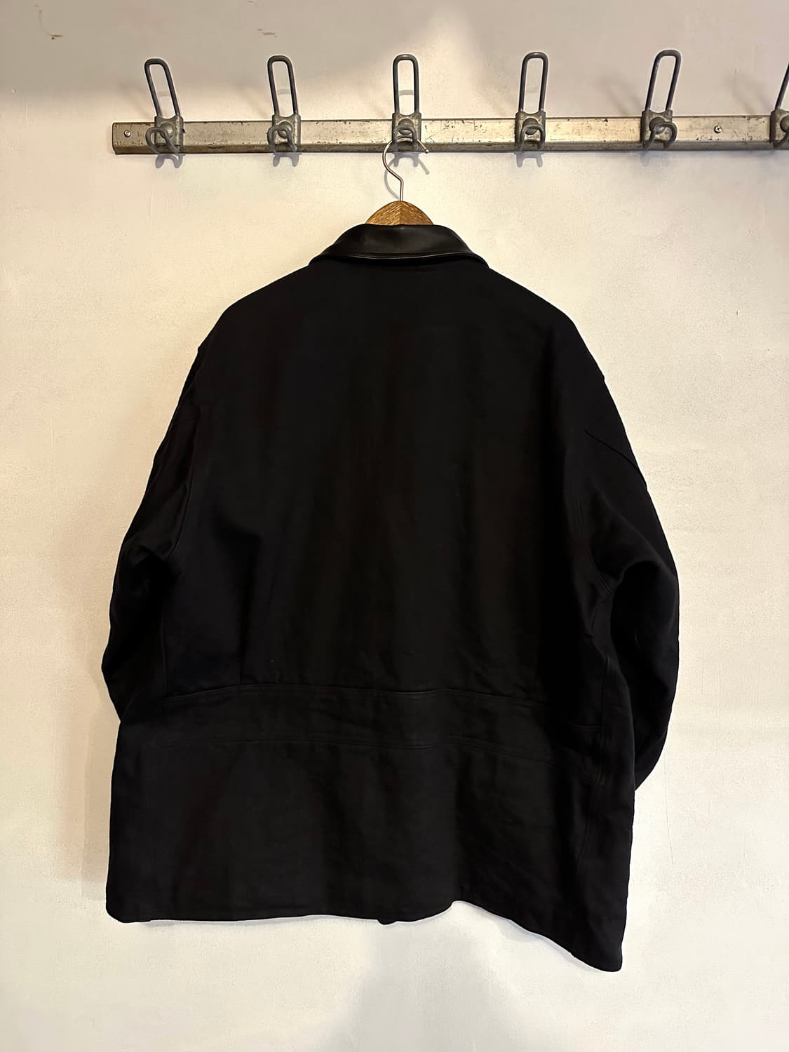 코모리 레더 카라 데님자켓 상품이미지2