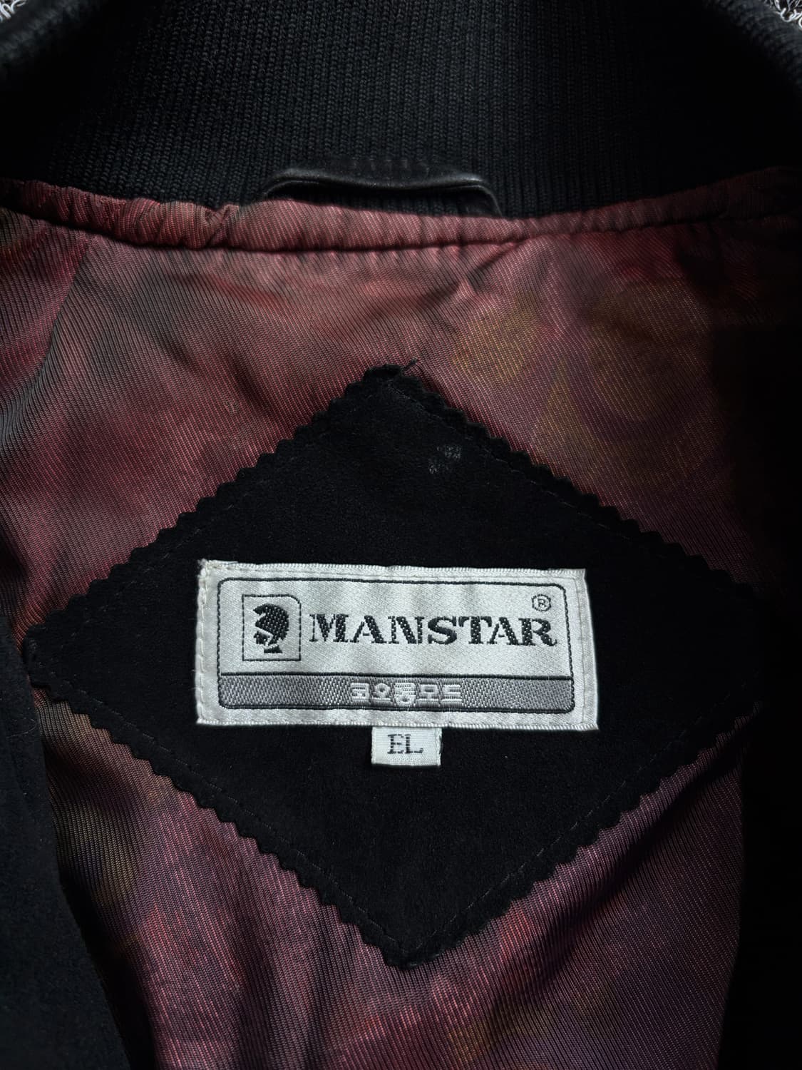 90s 아카이브 스웨이드 블랙 봄버 자켓 1937 상품이미지3