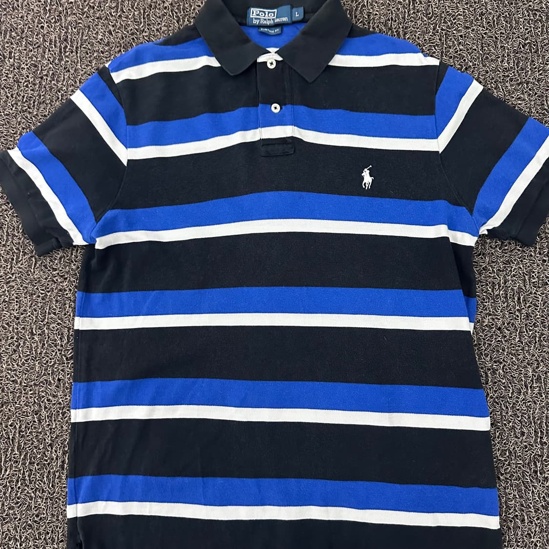 POLO 폴로 랄프로렌 스트라이프 카라티 반팔티셔츠 L 상품이미지2