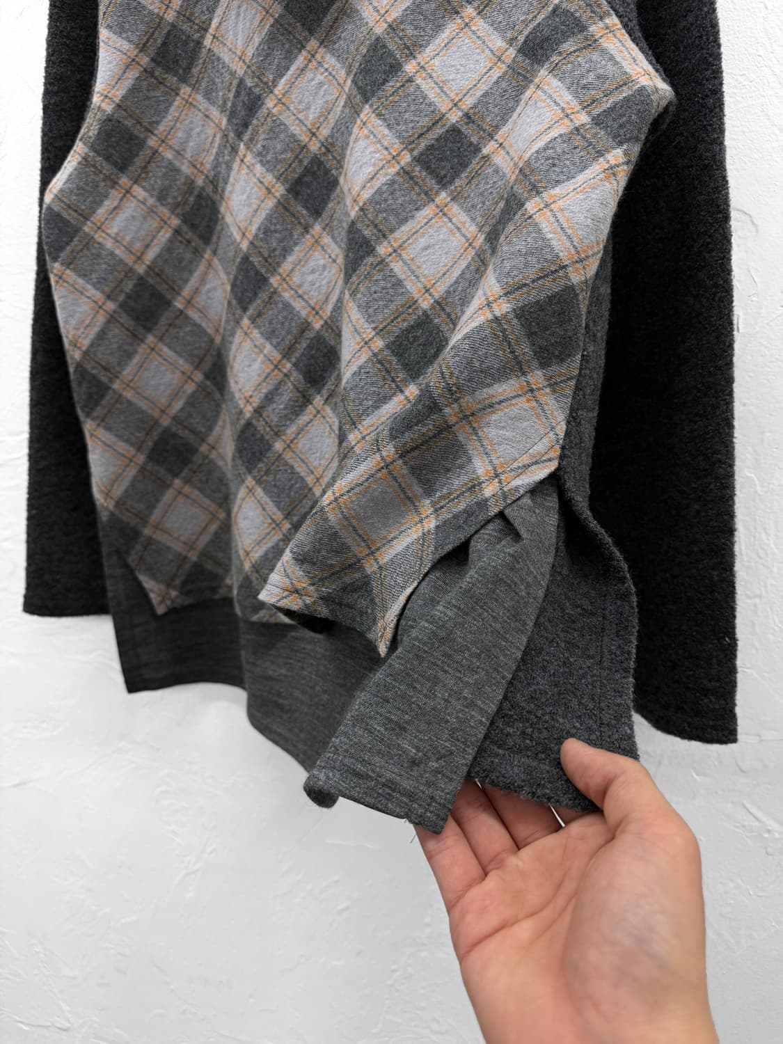 cest la vie beau 레이어드 체크 니트 상품이미지4