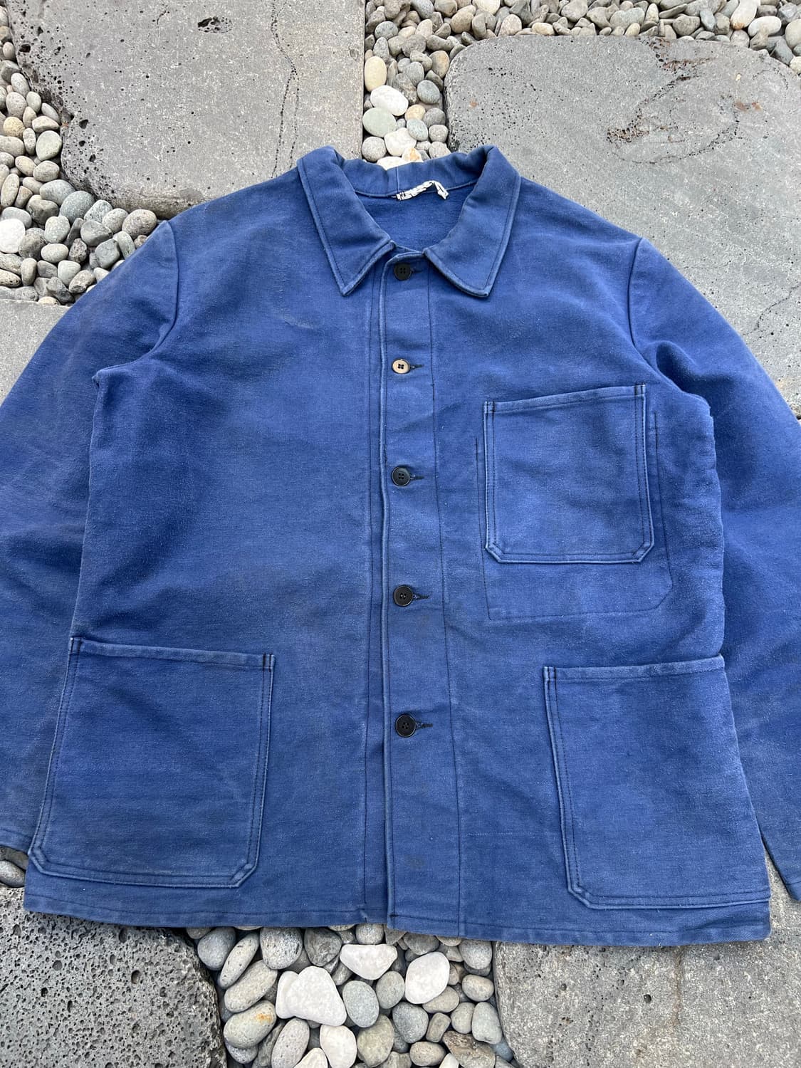 MOLESKIN FADED BLUE WASHING 몰스킨프렌치워크자켓 상품이미지3