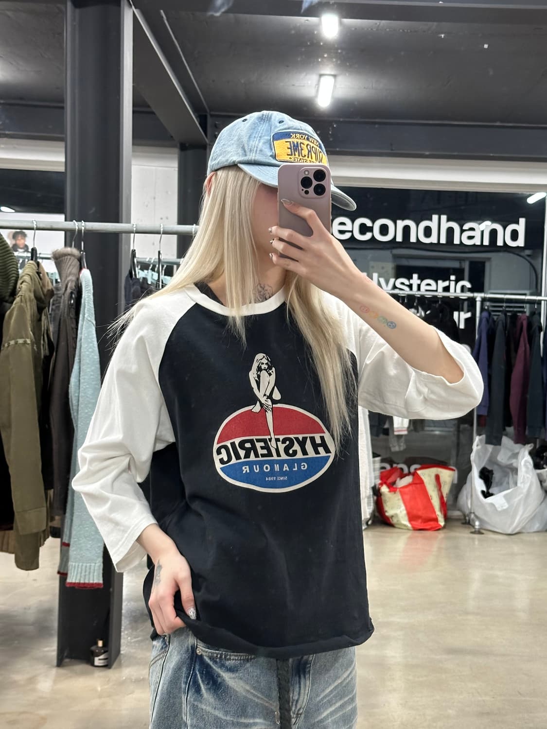 히스테릭글래머 히스걸 펩시 레글런 티셔츠 상품이미지2