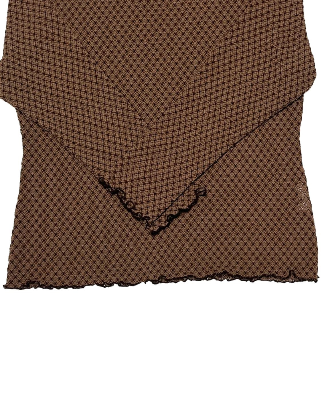 Wavy brown top 상품이미지3