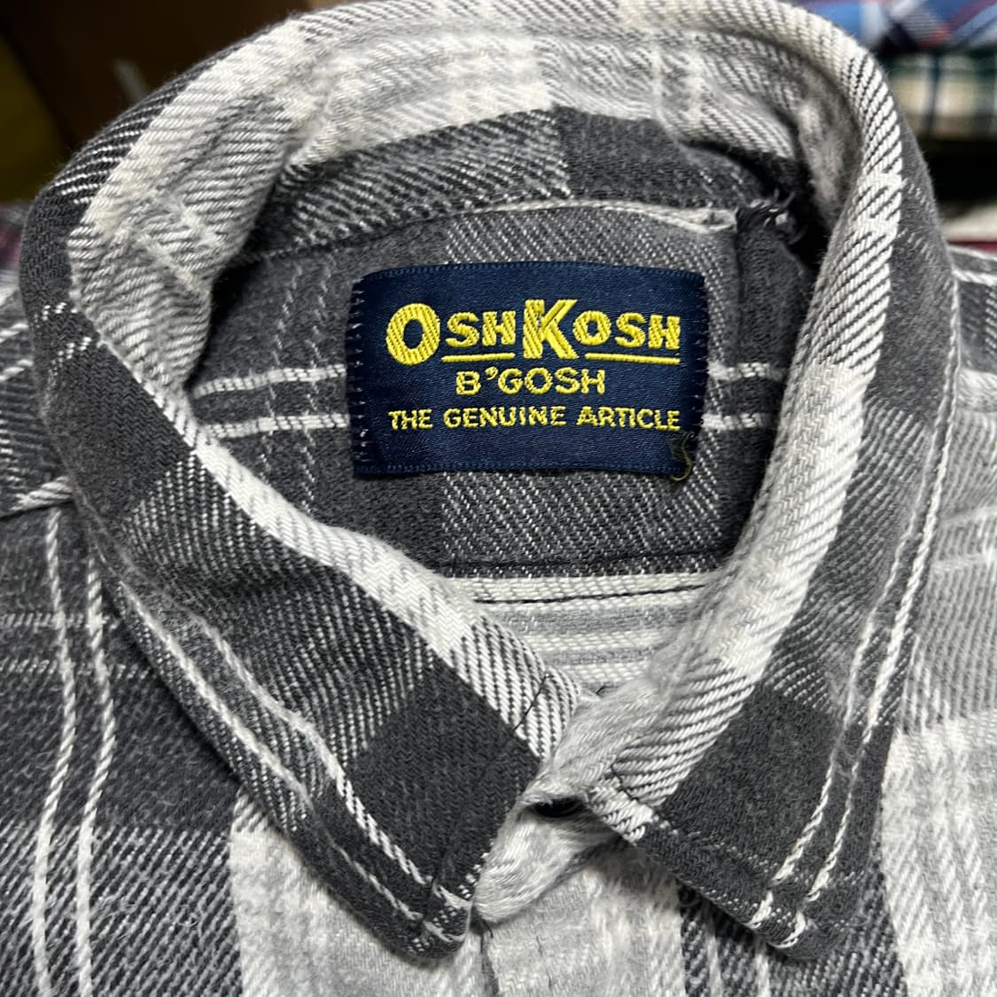 90s OSHKOSH HEAVY COTTON FLANNEL 헤비코튼 플란 상품이미지2