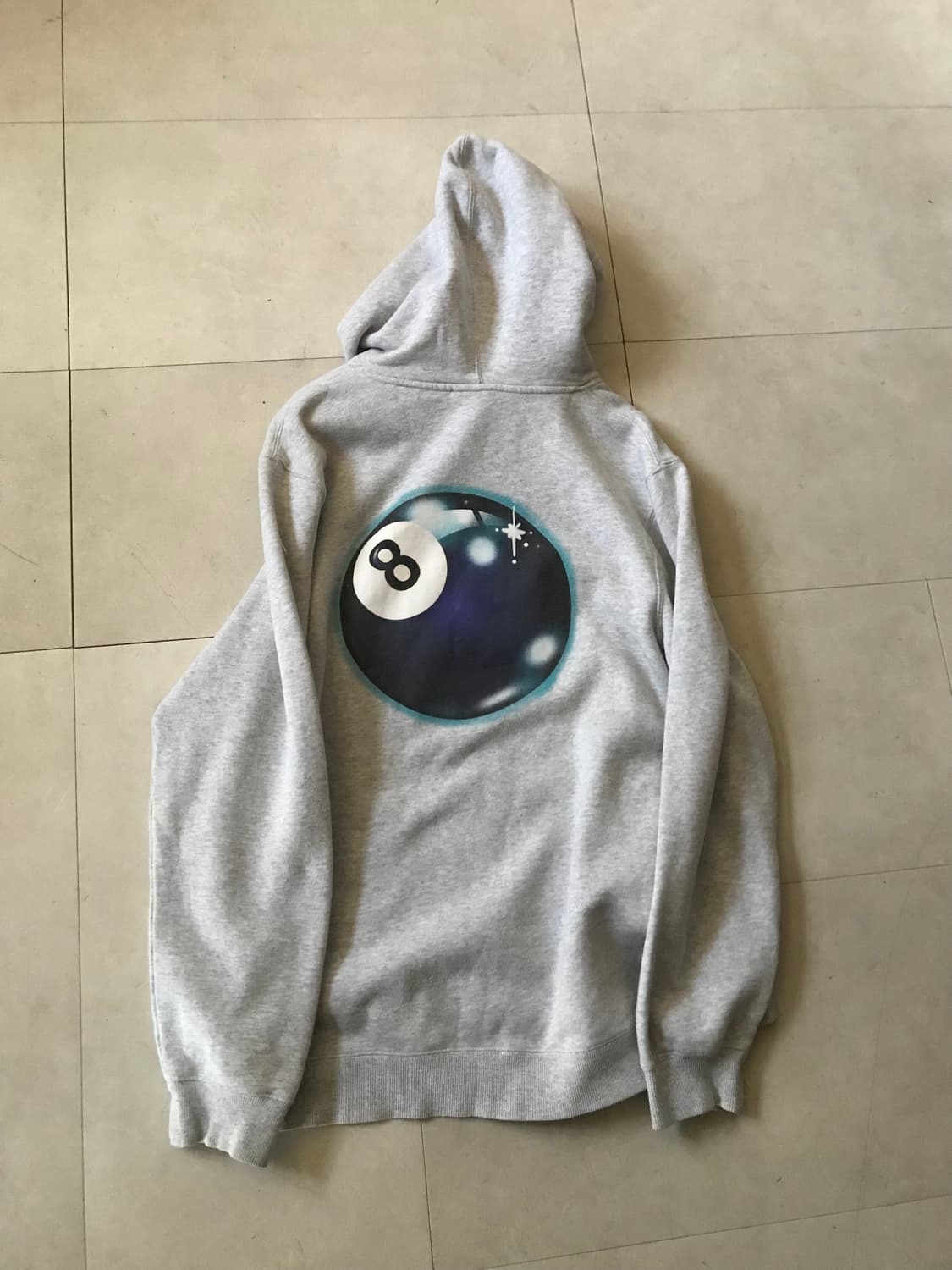 스투시 에잇볼 멜란지 후드티 상품이미지8