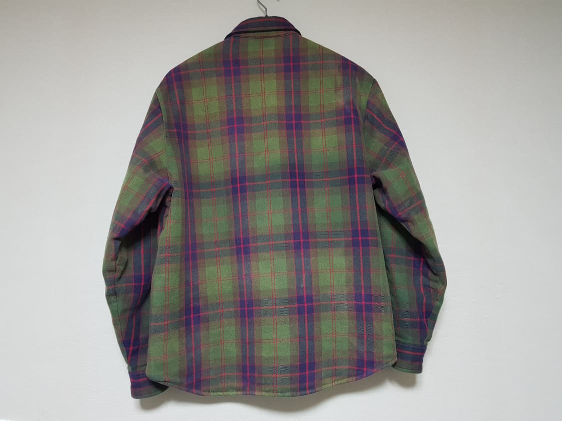 슈프림 퀼티드 플란넬 셔츠 자켓 그린 24SS 상품이미지3