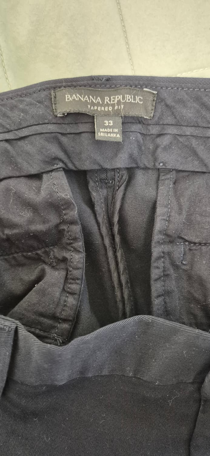 바나나리퍼블릭 테이퍼드핏 면팬츠 33 상품이미지3