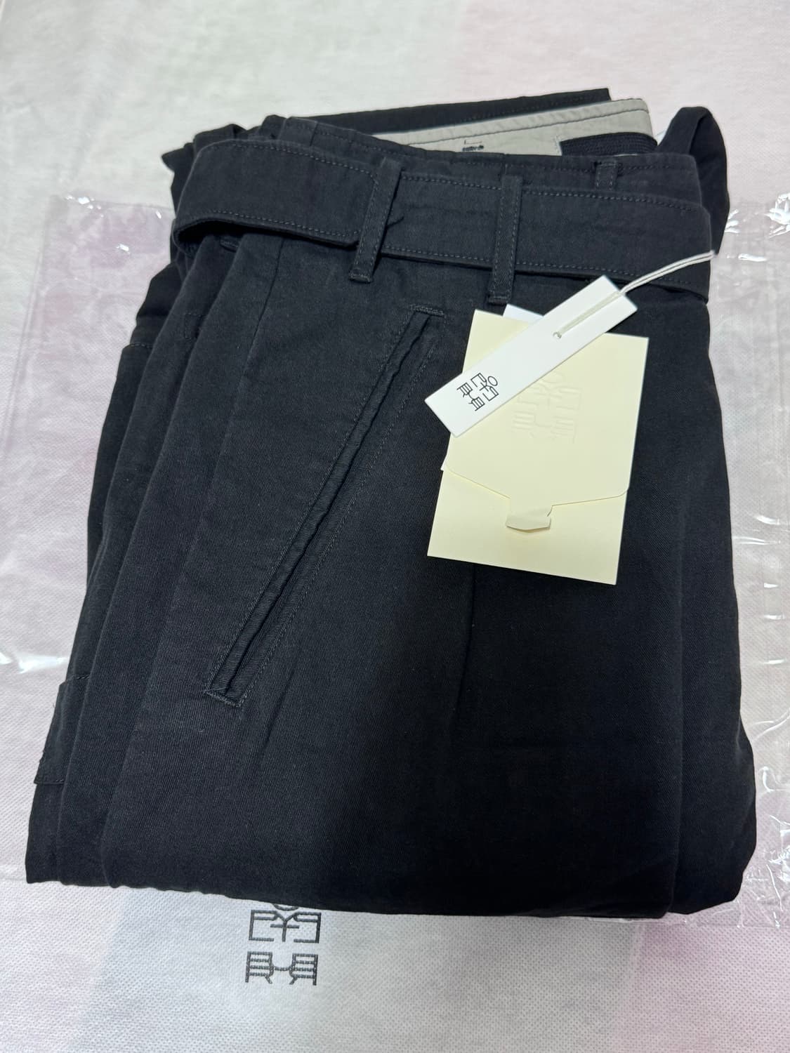 [2]폴리테루 벨티드 카고 팬츠 1.2v 블랙 상품이미지2
