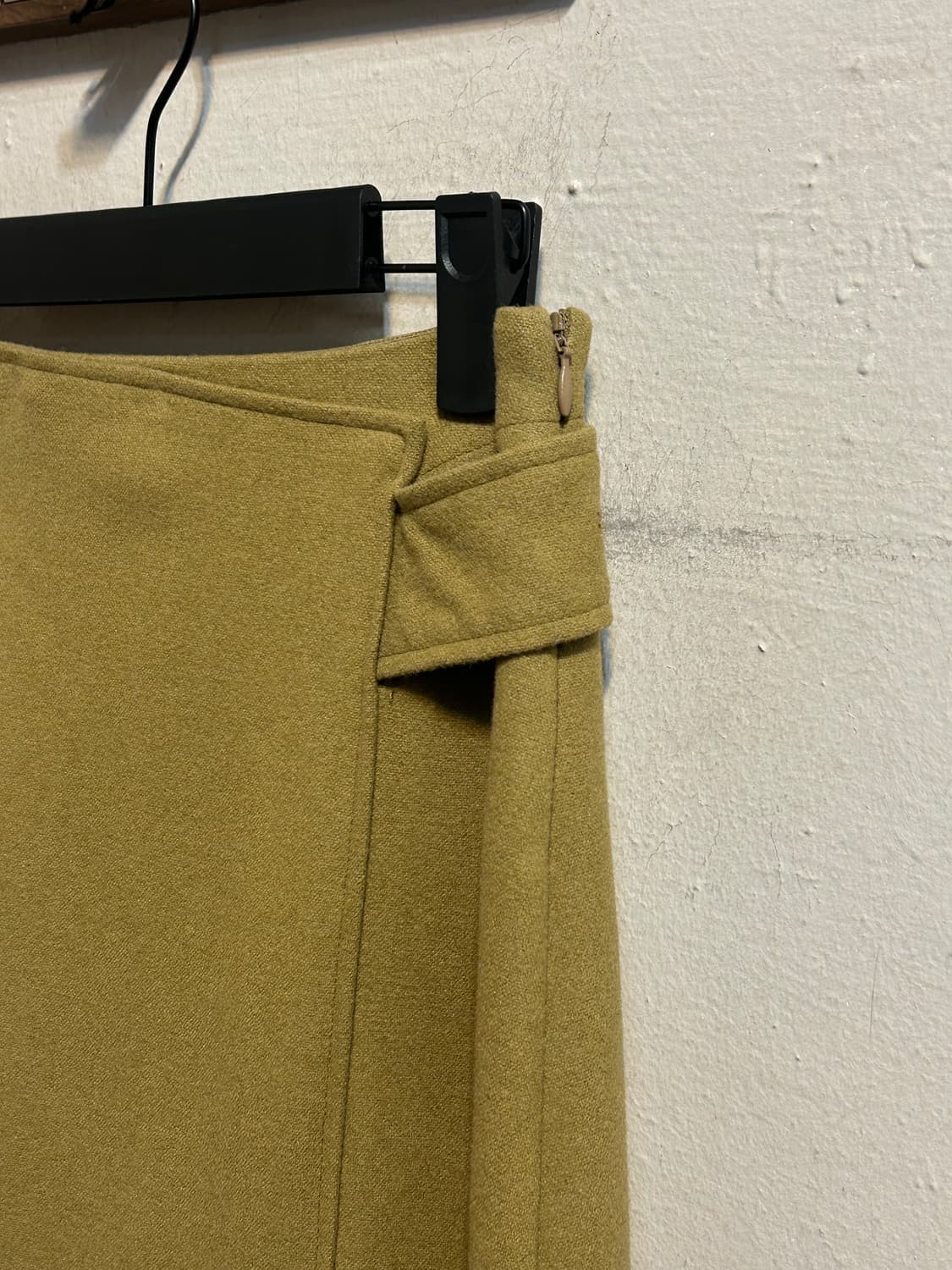 시스템 울 비대칭 스커트 상품이미지3