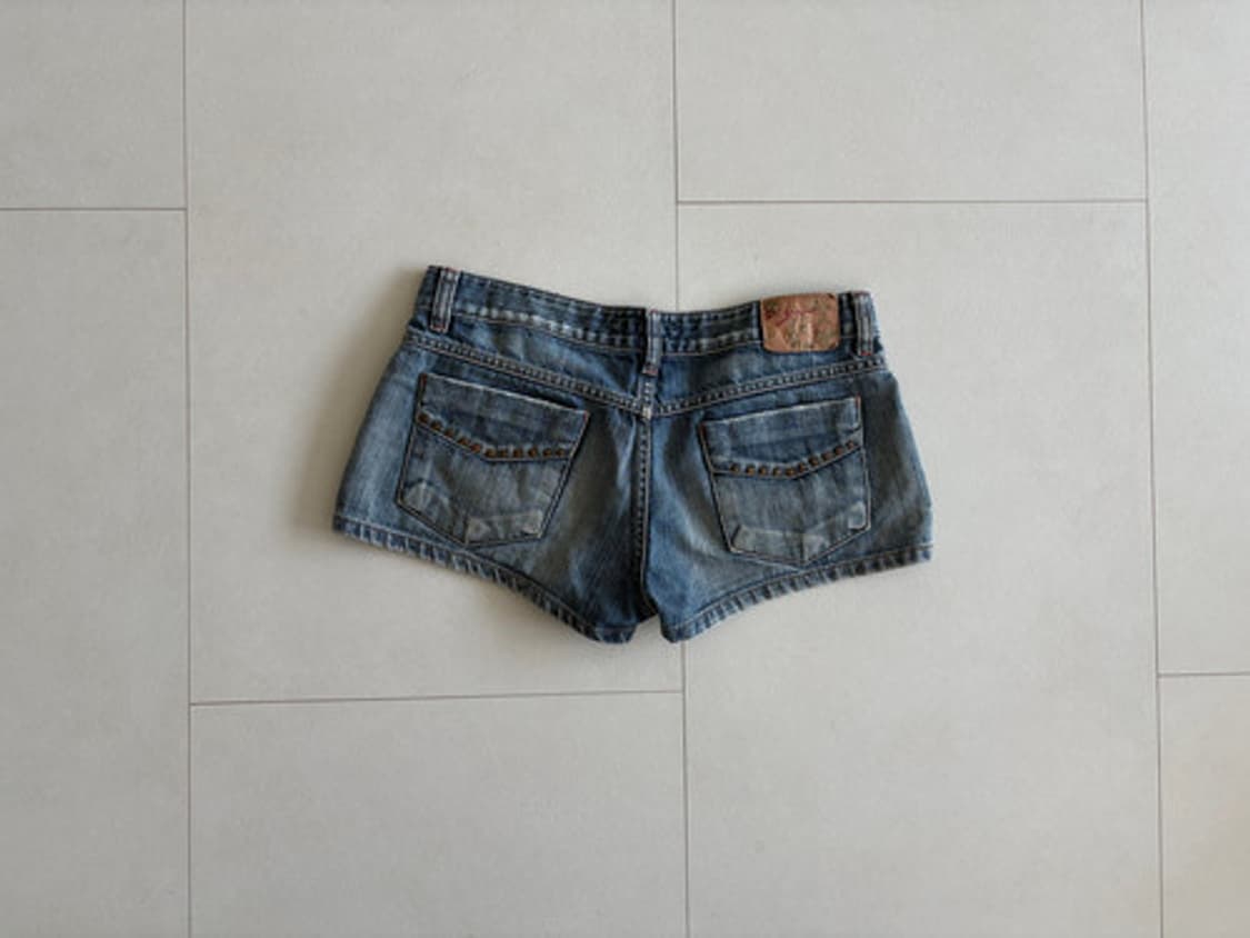 stud denim micro shorts 상품이미지2
