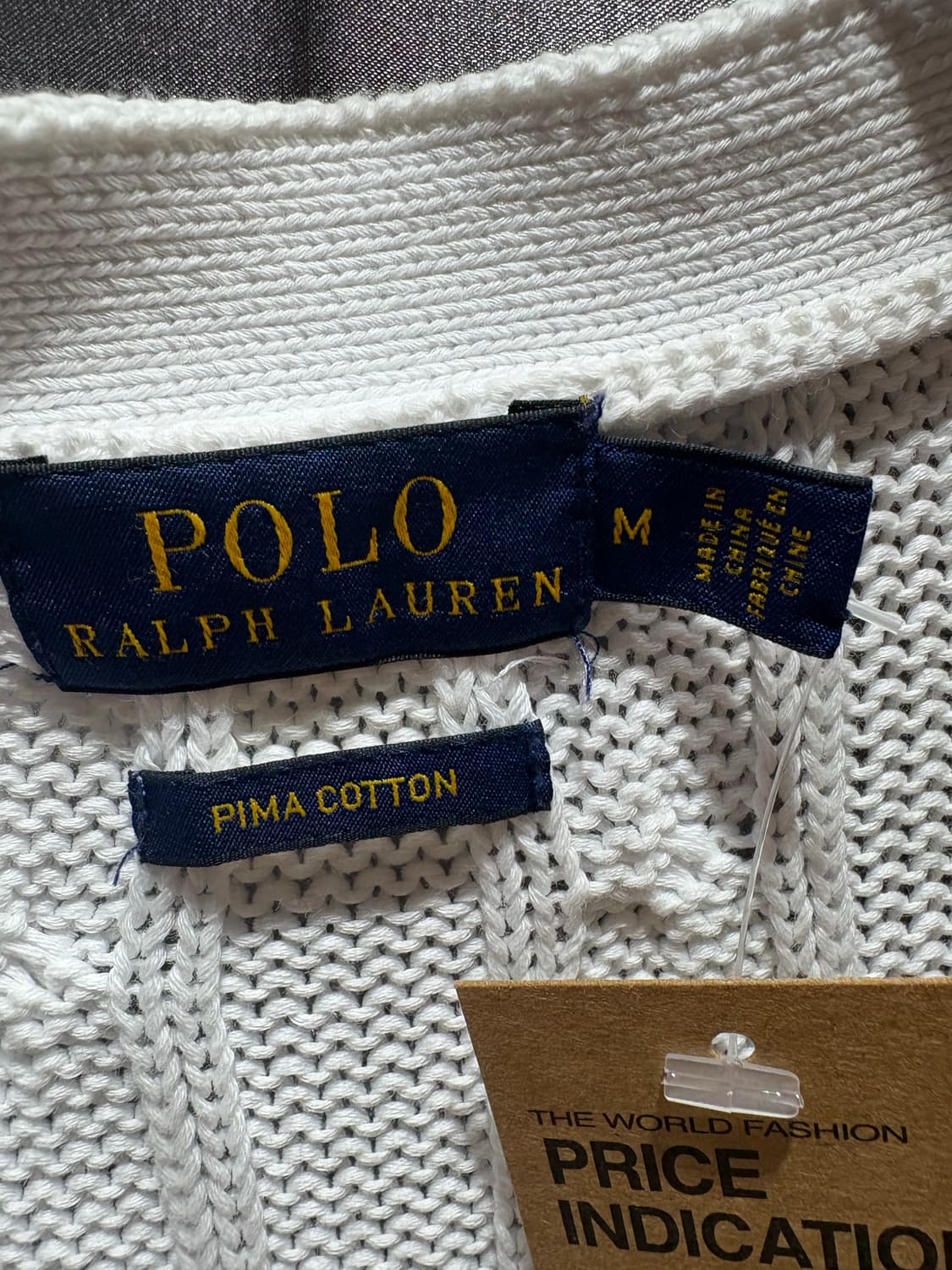 M 폴로랄프로렌 우먼스 네이비포니 화이트 가디건 상품이미지5