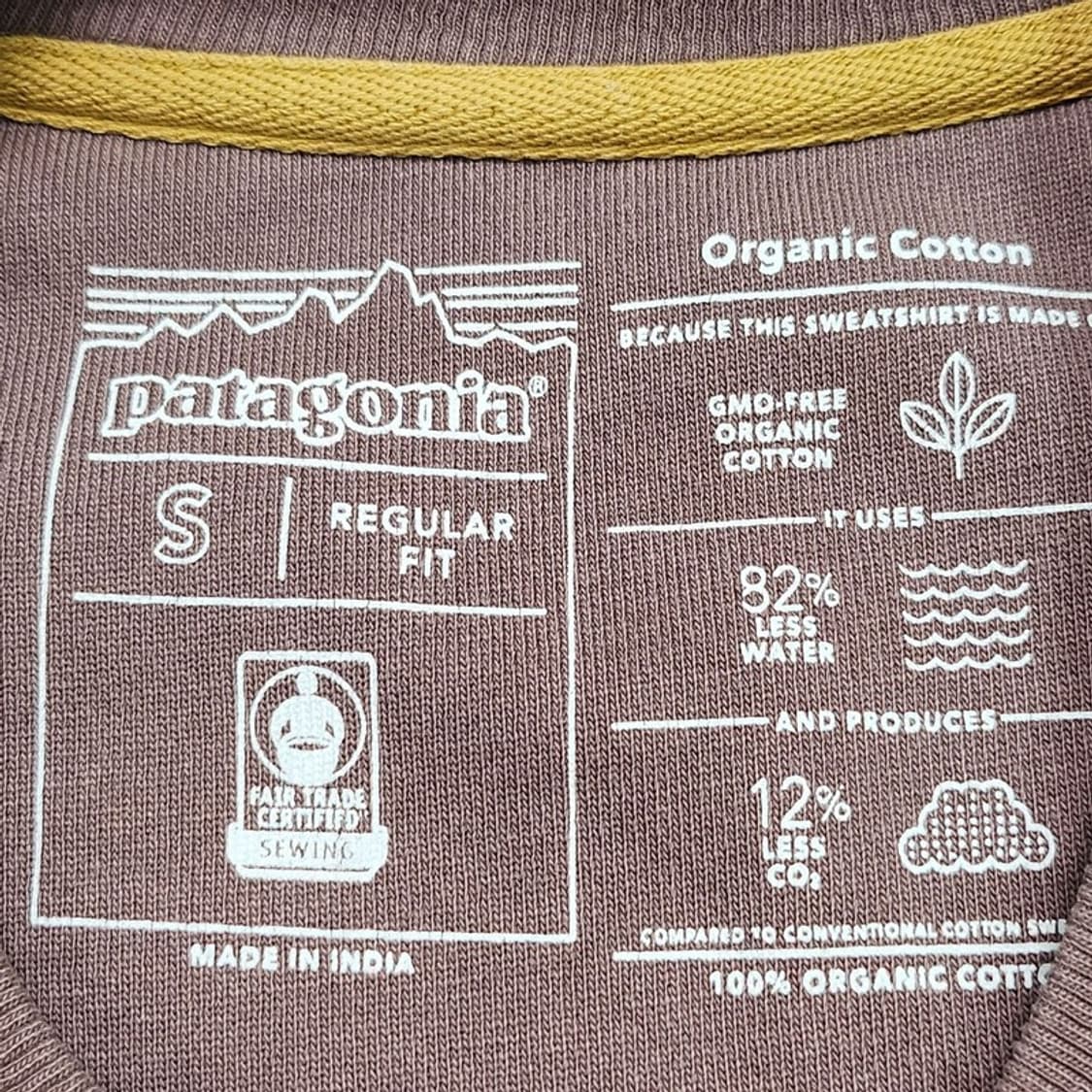 PATAGONIA 플라이터 플래그 오가닉 맨투맨 S 상품이미지6