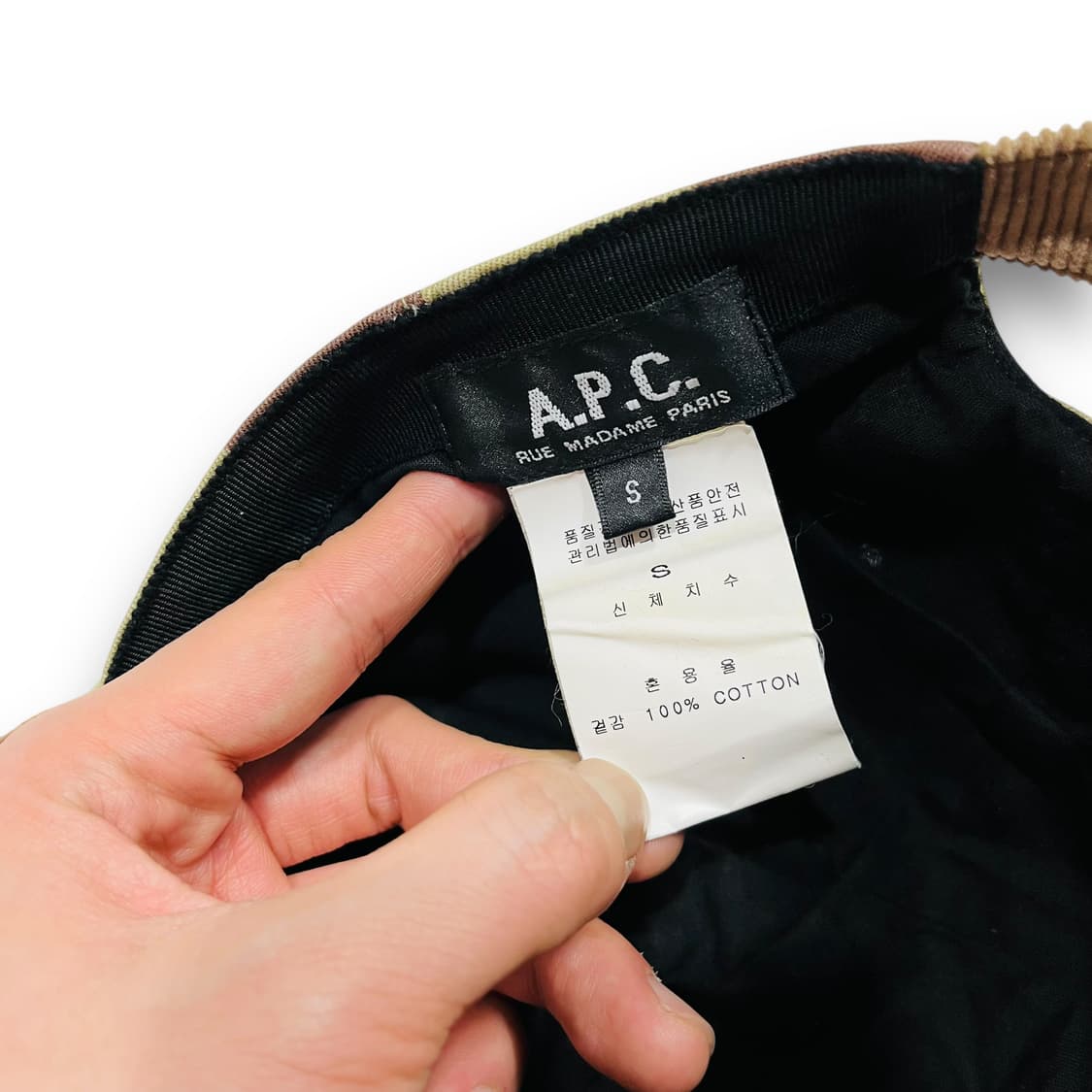 A.P.C. 카모플라쥬 패턴 코듀로이 빈티지 볼캡 상품이미지6