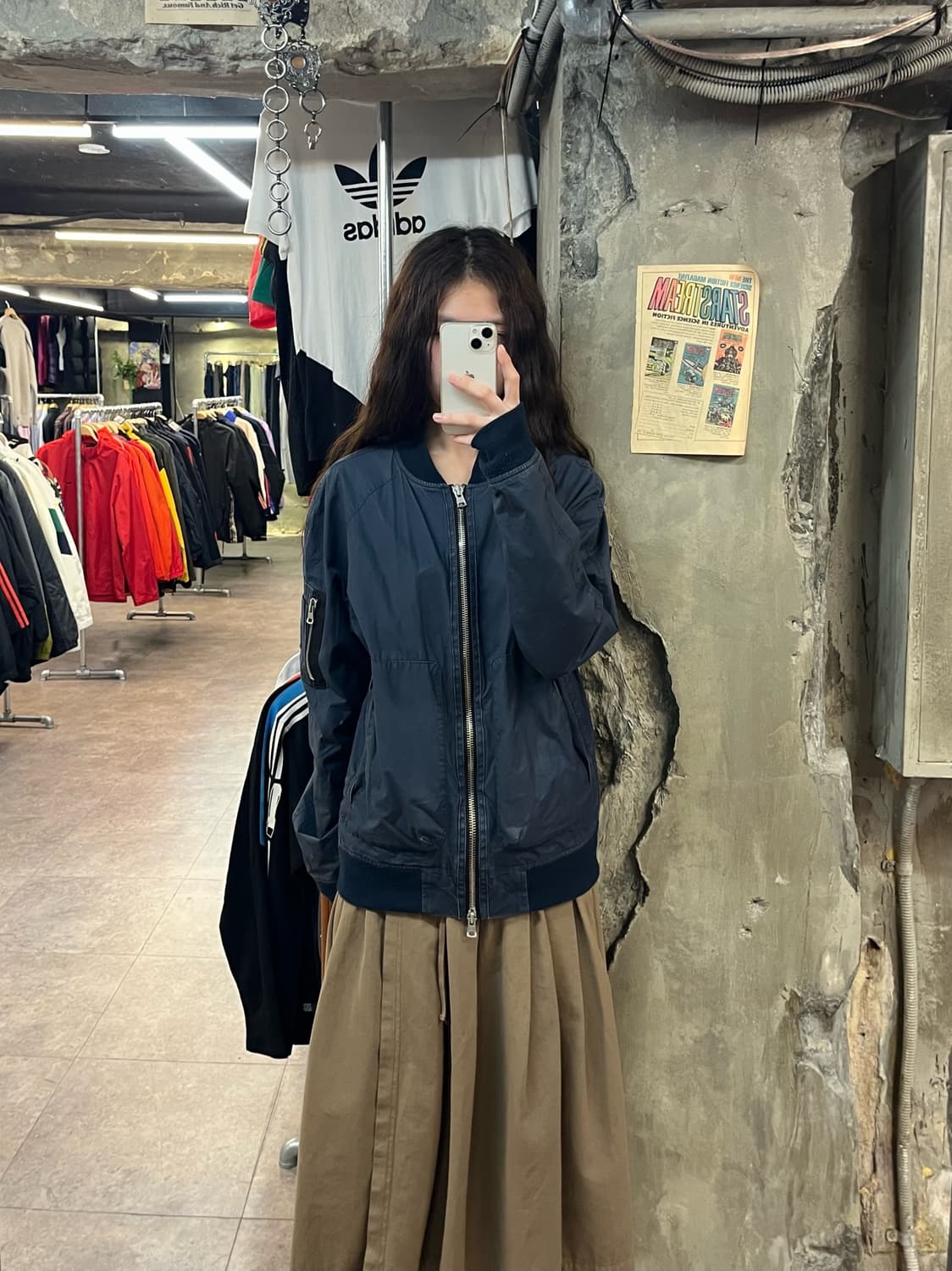 타미힐피거 투웨이 코튼 항공점퍼 네이비 M #csz2043  상품이미지2