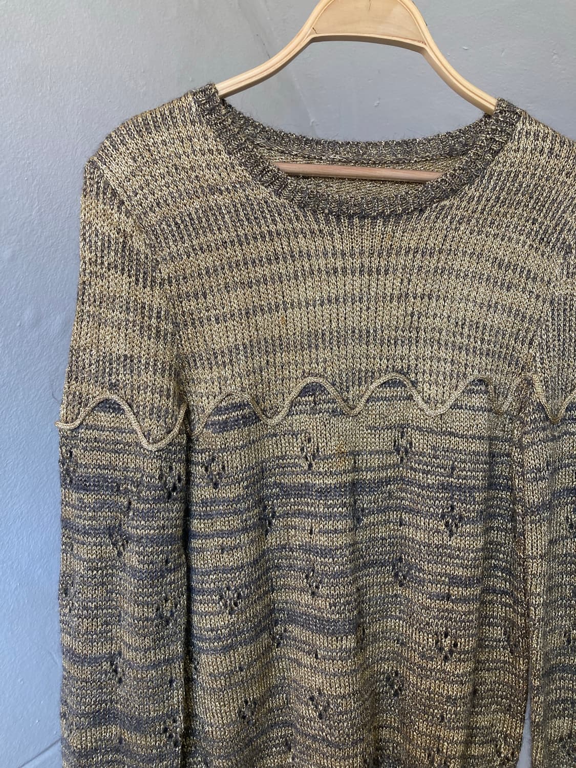 Golden 글리터 에스닉 니트 상품이미지2