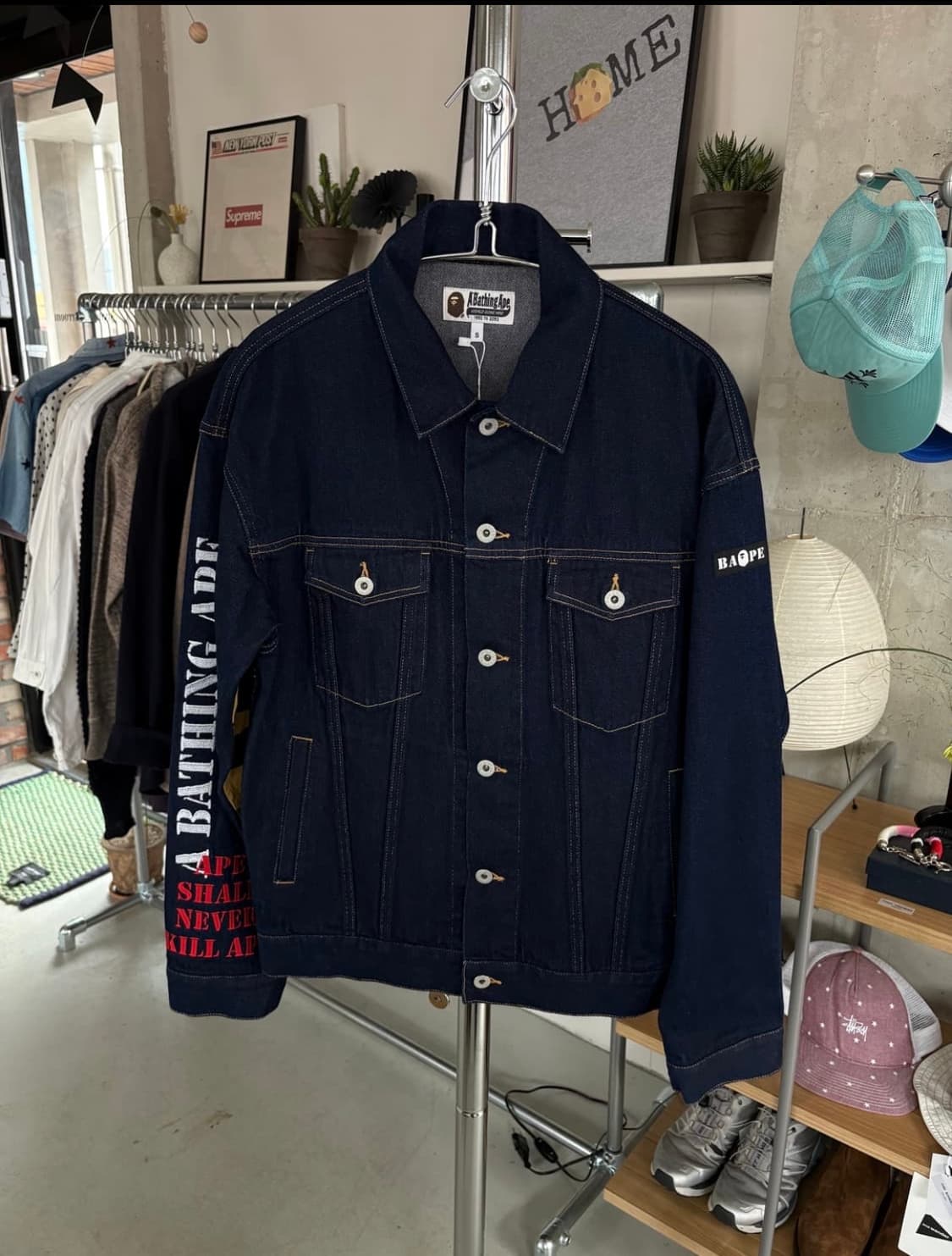 베이프 데님 자켓 상품이미지1