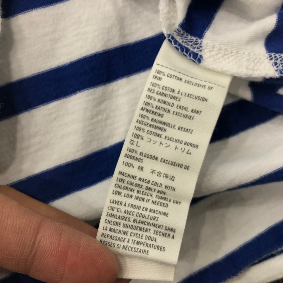 L 아베크롬비 딱붙 스트라이프 반팔 티셔츠 상품이미지4