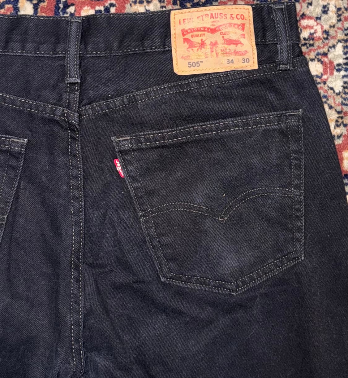 빈티지 리바이스 505 블랙 진 데님 34 (661) 상품이미지3