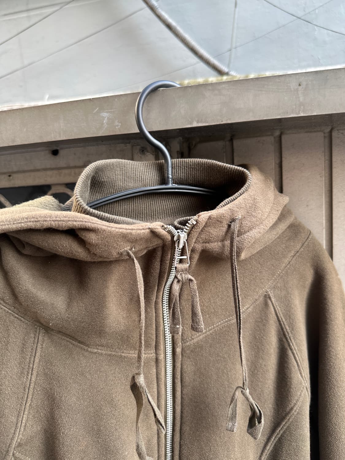 VINTAGE high neck back printing hood zip 상품이미지6