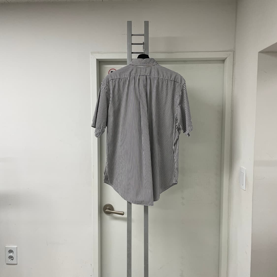 폴로 스트라이프 반팔 셔츠 블랙 XL 상품이미지5