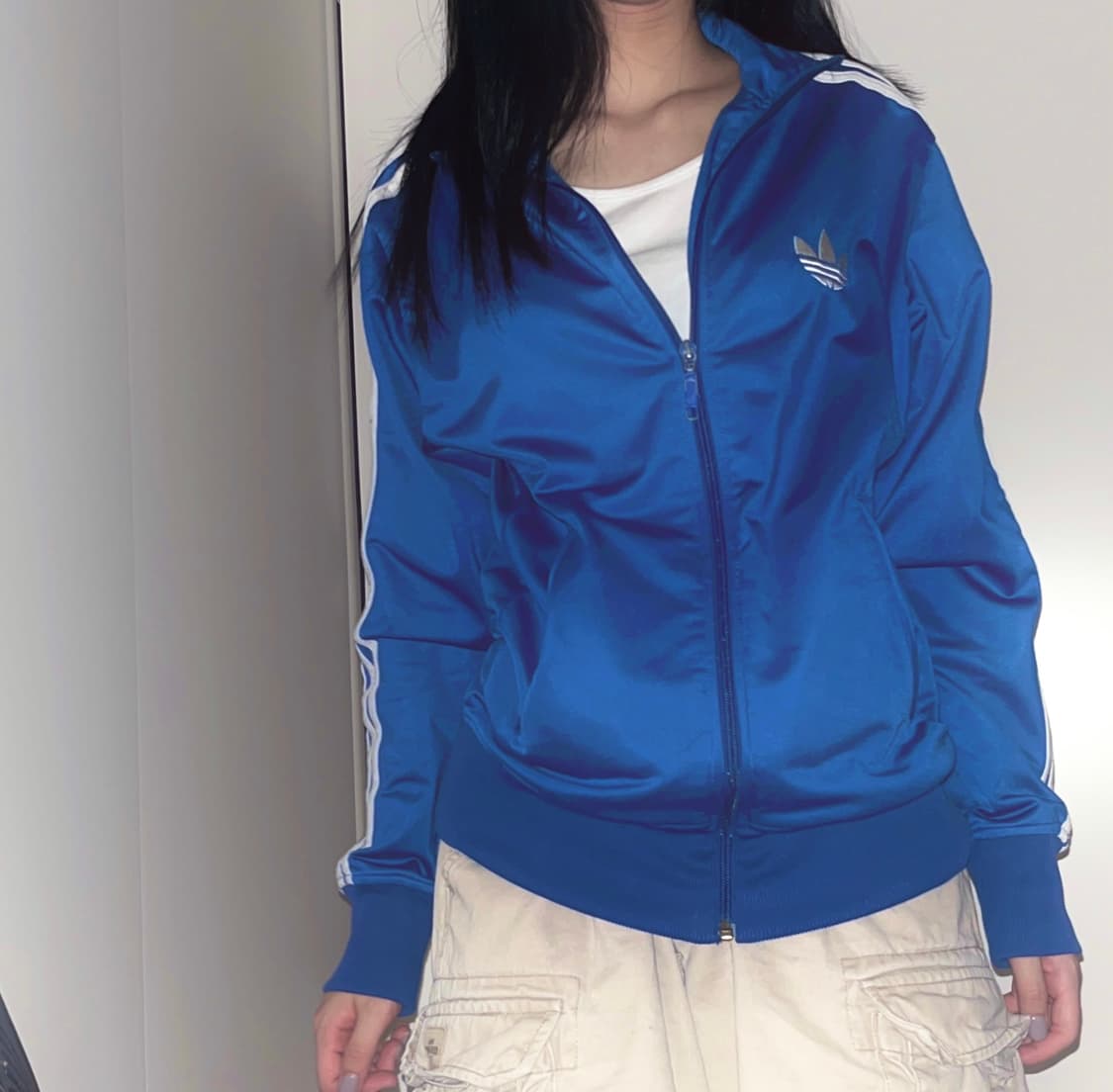 아디다스 블루 져지 집업 ☆ 상품이미지1