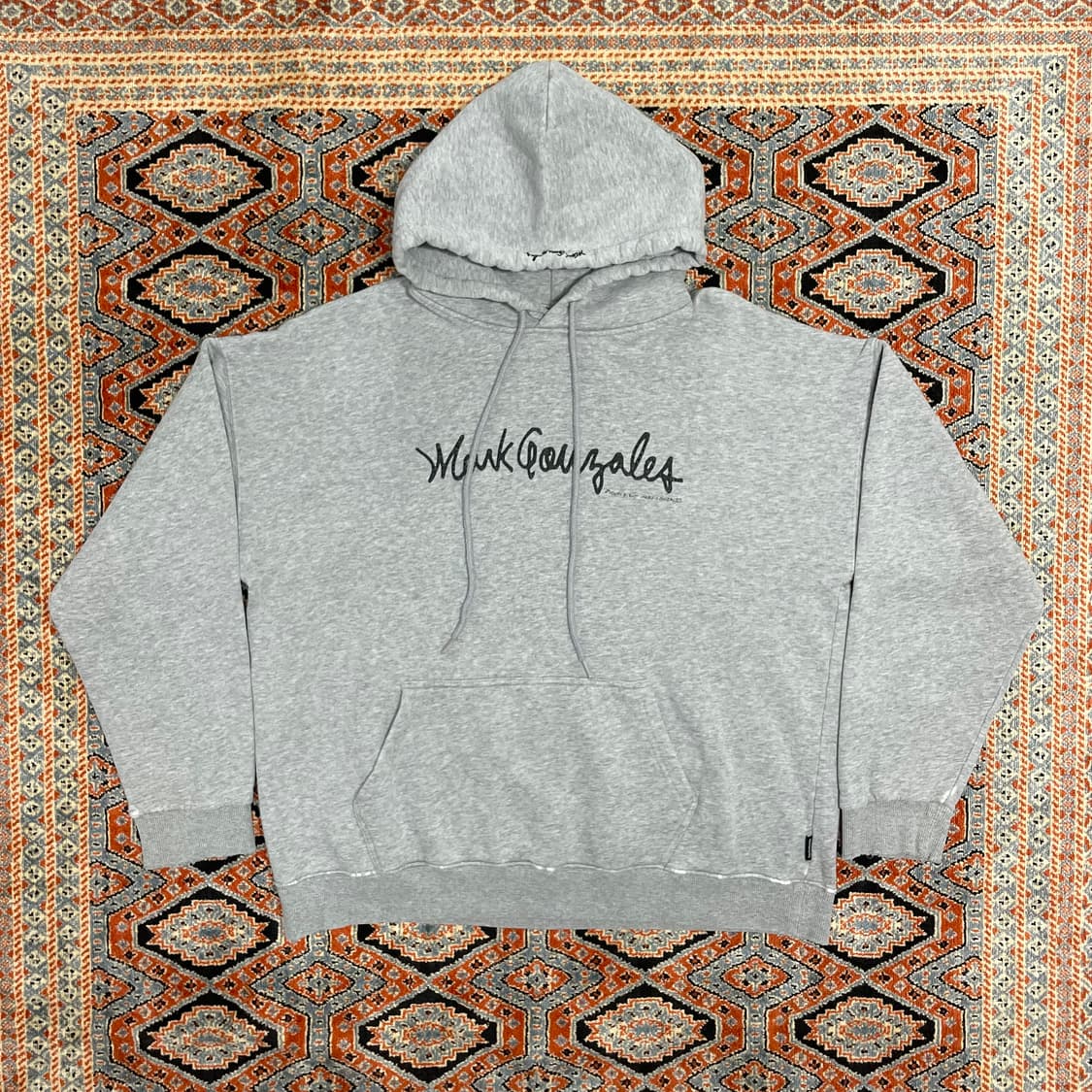 마크곤잘레스 스펠로고 그레이 기모 후드티셔츠 남성XL 상품이미지1