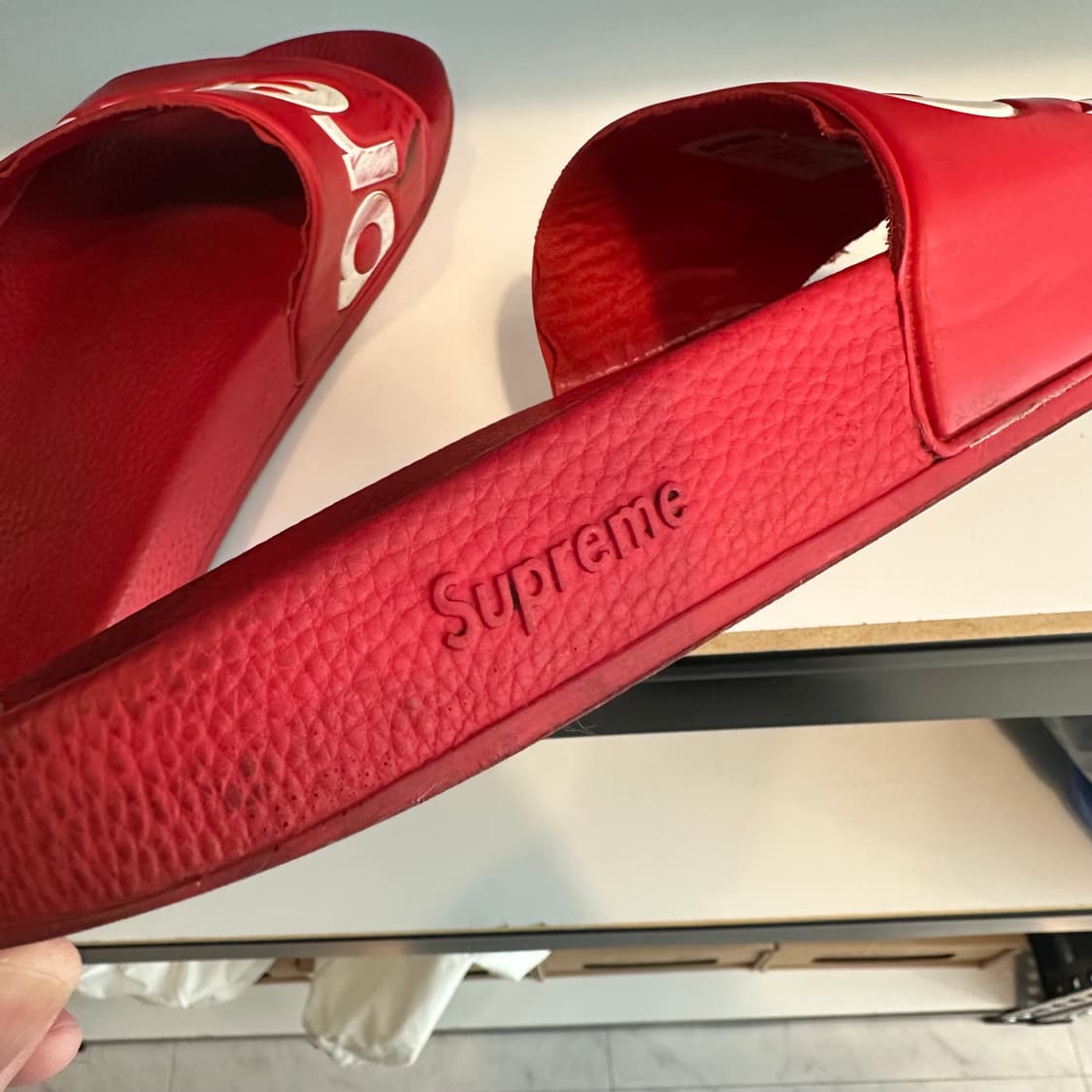 슈프림 슬리퍼 레드 US 9 (JP270) 상품이미지6