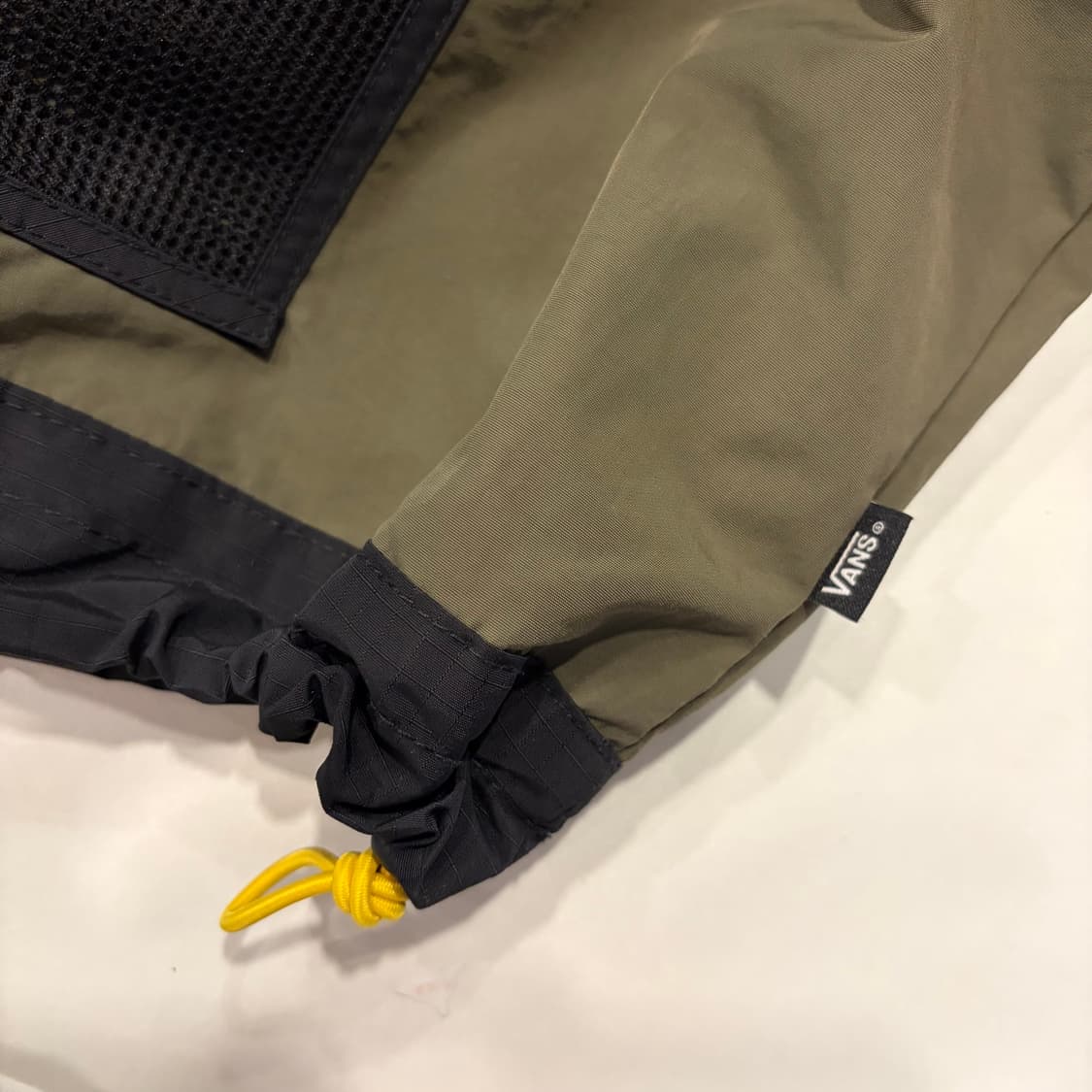 [S] 반스 아노락 바람막이 블랙/카키/옐로우 D881 상품이미지8