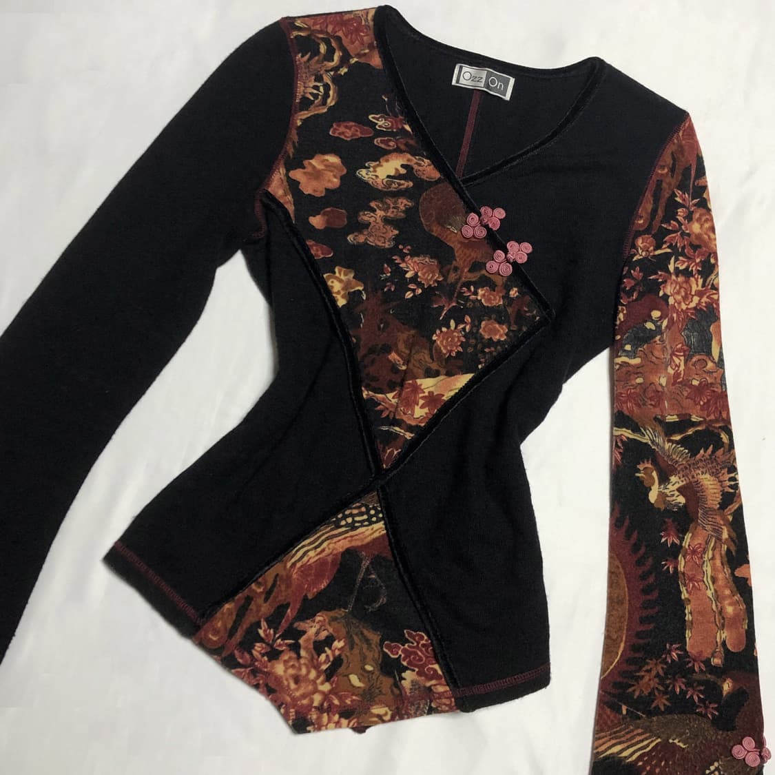 오즈온 차이나 니트 블랙 상품이미지2