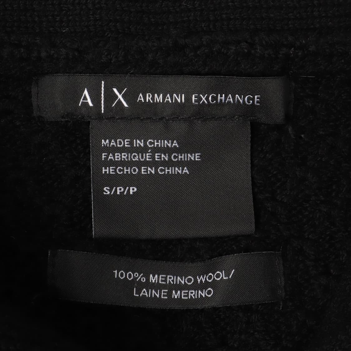 아르마니 익스체인지 메리노울 숄카라 니트 상품이미지8