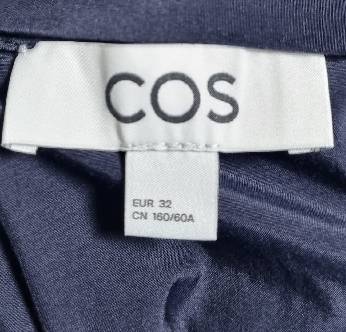 32사이즈) COS 코스 다크네이비 실크혼방 랩스커트 상품이미지3
