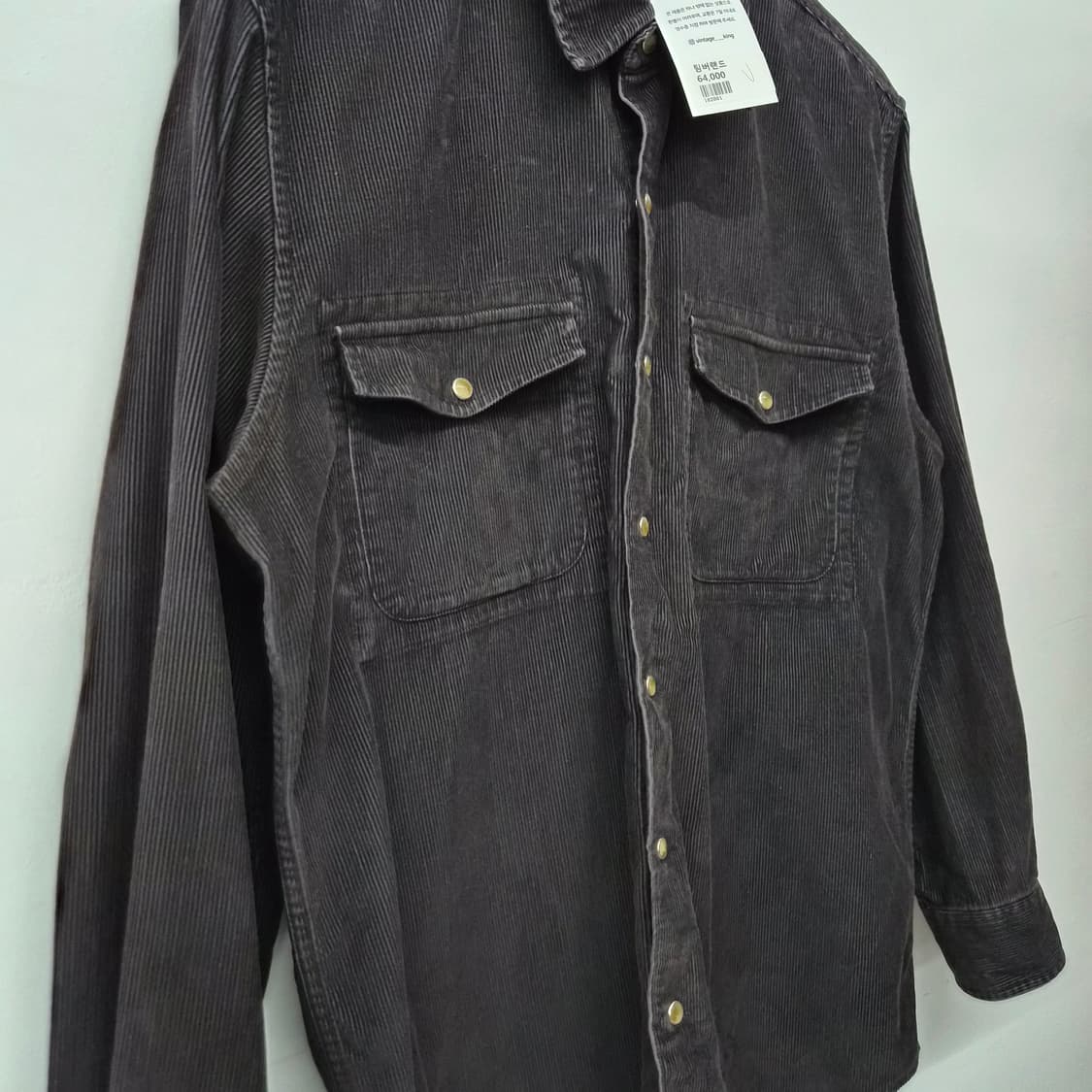팀버랜드 블랙 코듀로이 셔츠 남성 M 상품이미지2
