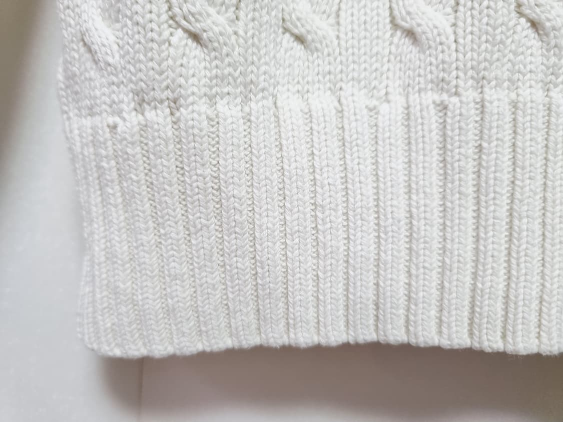 키즈 주니어 청소년 학생 여성 폴로 두산 케이블 꽈배기 라운드 긴팔 니트 상품이미지7