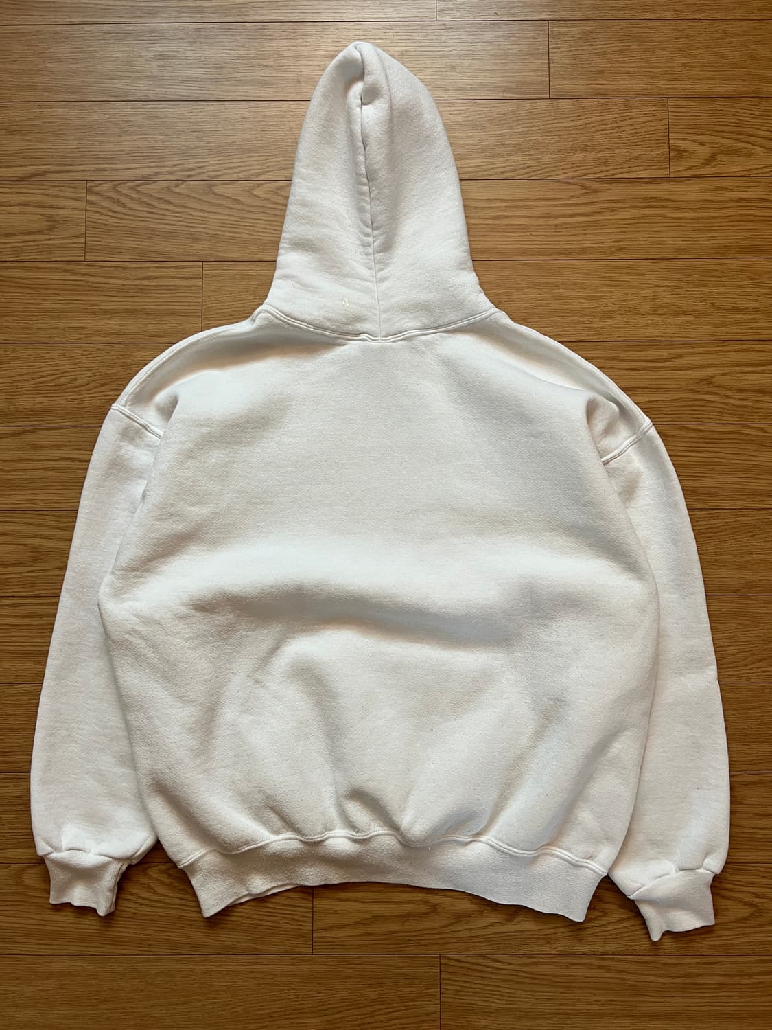 90s 러셀 빈티지 후드 화이트 XL 상품이미지4