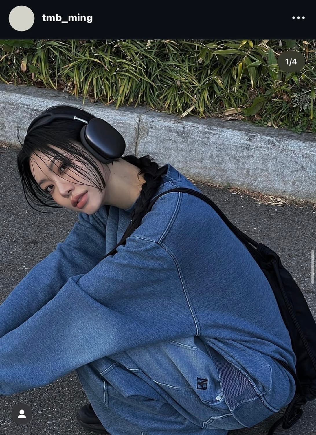 트리밍버드 데님 스웻 셋업 상품이미지2