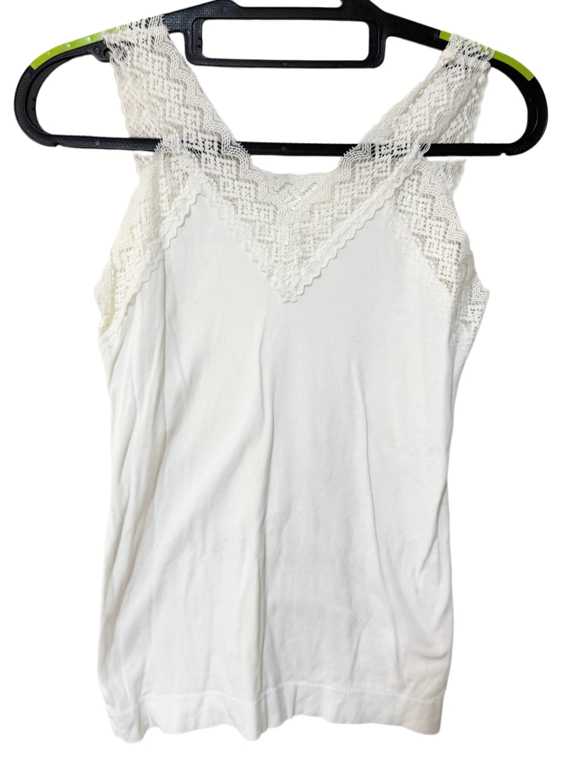 핀터 모리걸 템 레이스 브이넥 빈티지 나시 슬리브리스 상품이미지2