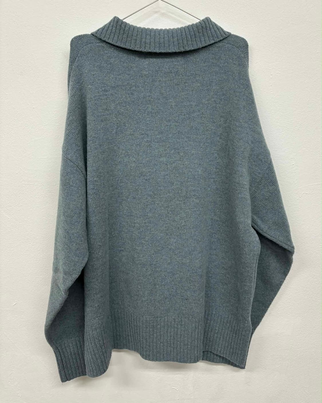 [M] 세터 울 블렌드 폴로 니트 스웨터 상품이미지4