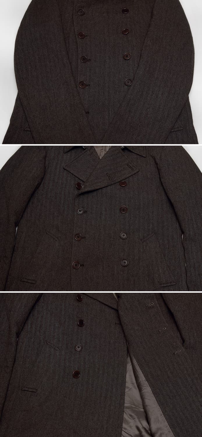 폴스미스 클래식 울헤링본 더블 피코트 자켓 (L / 100+) 상품이미지6