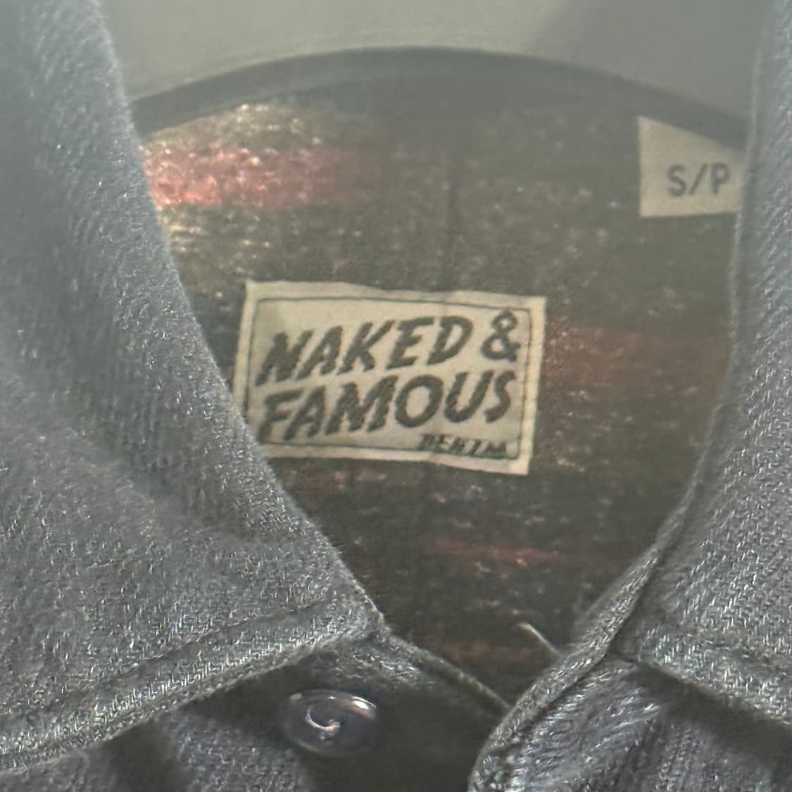 네이키드앤페이머스 (naked & famous)  워크 자켓 블랙 상품이미지2