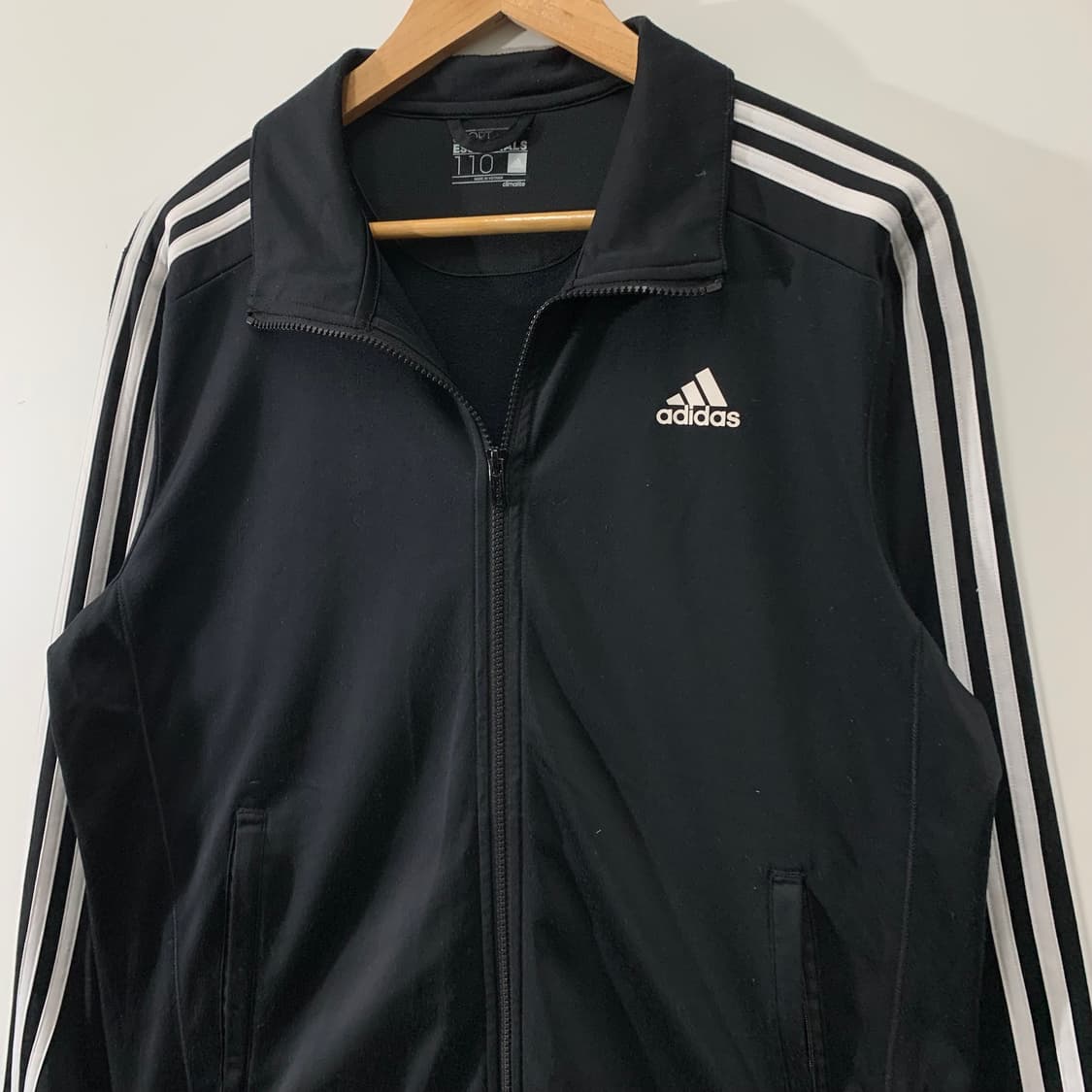 아디다스 에센셜 블랙 오버사이즈 트랙탑 져지 상품이미지2