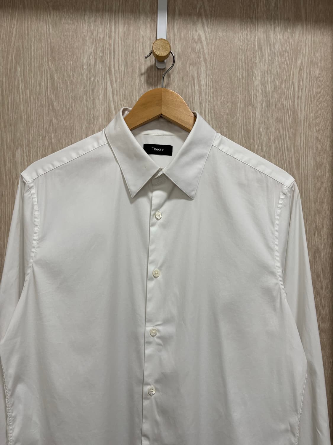 띠어리 실베인 웰스 화이트셔츠M(100) 상품이미지2