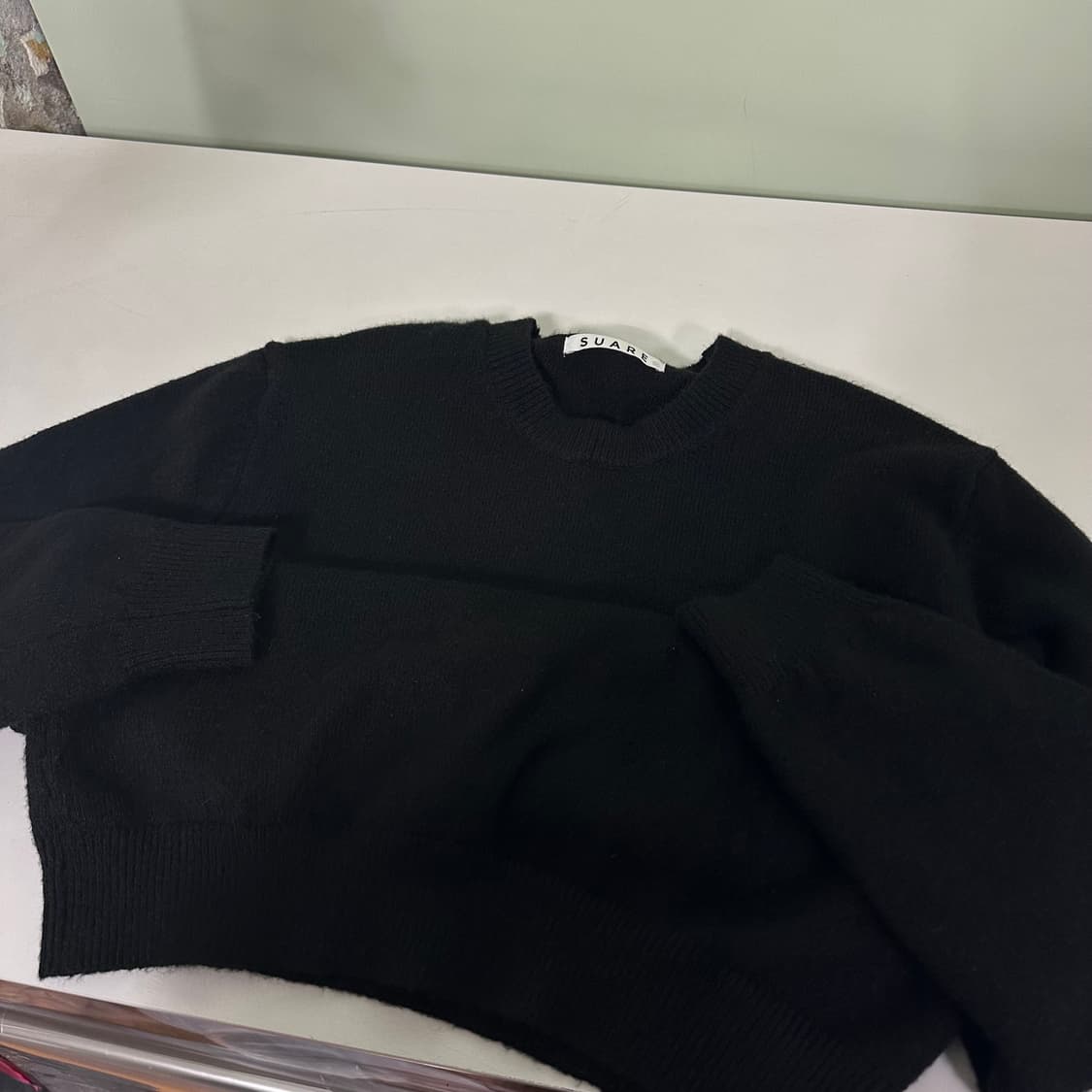 M 수아레 블랙 라운드니트 상품이미지2