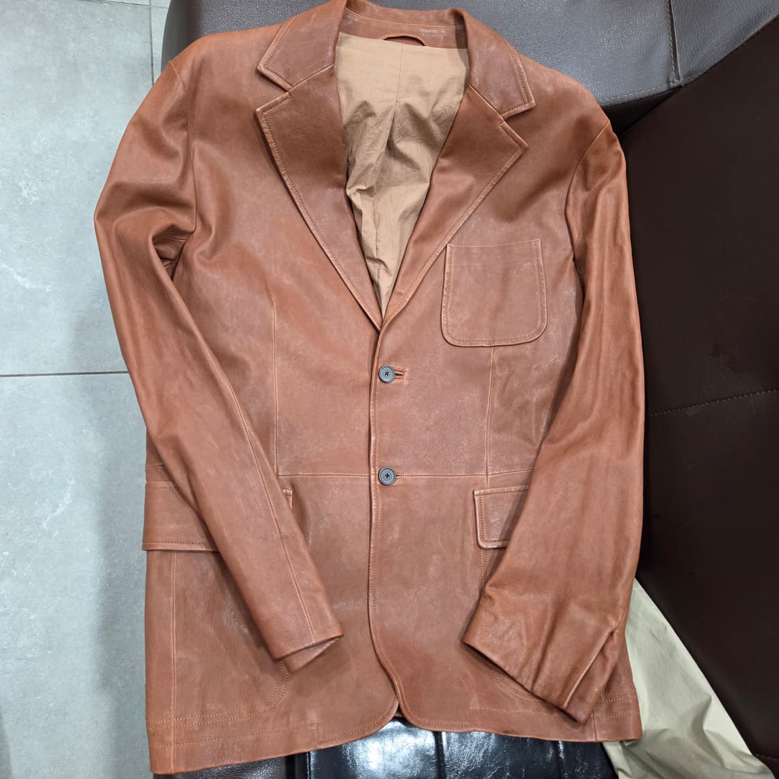 질샌더 가죽자켓 상품이미지5