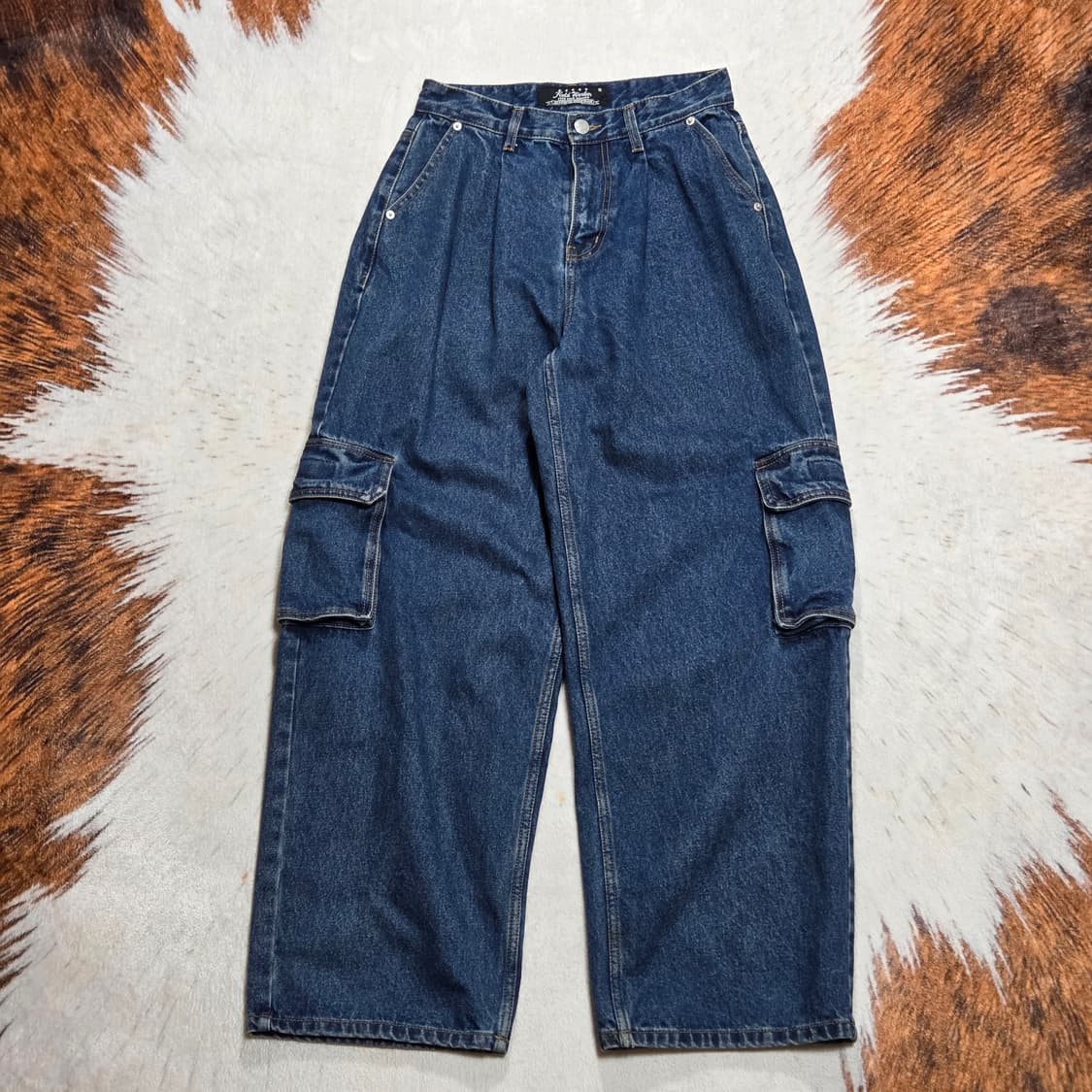 빈티지 진청 카고 데님팬츠 상품이미지1