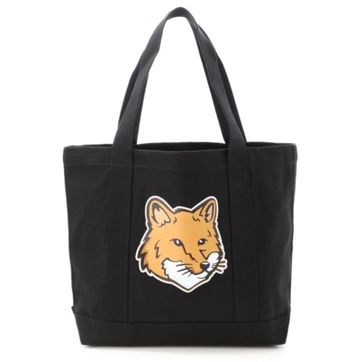 무료배송) 메종키츠네 폭스 헤드 블랙 토트백 상품이미지1