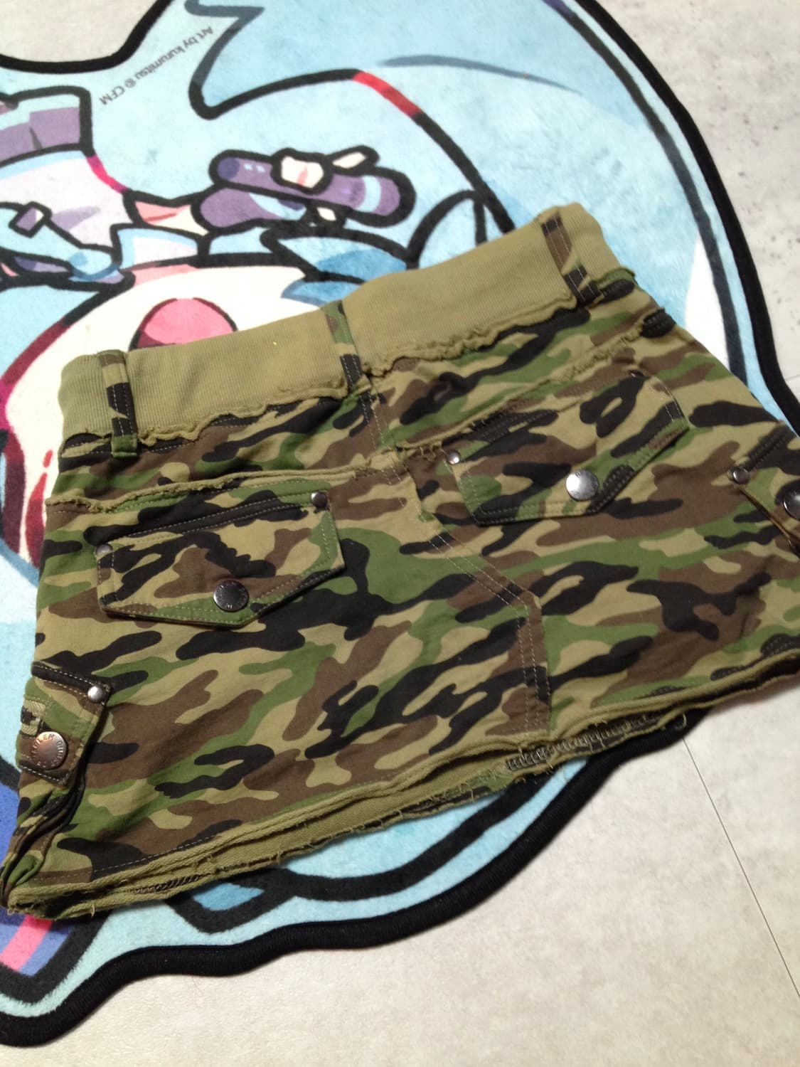 고스트오브할렘 펑크 카모 스커트 상품이미지3