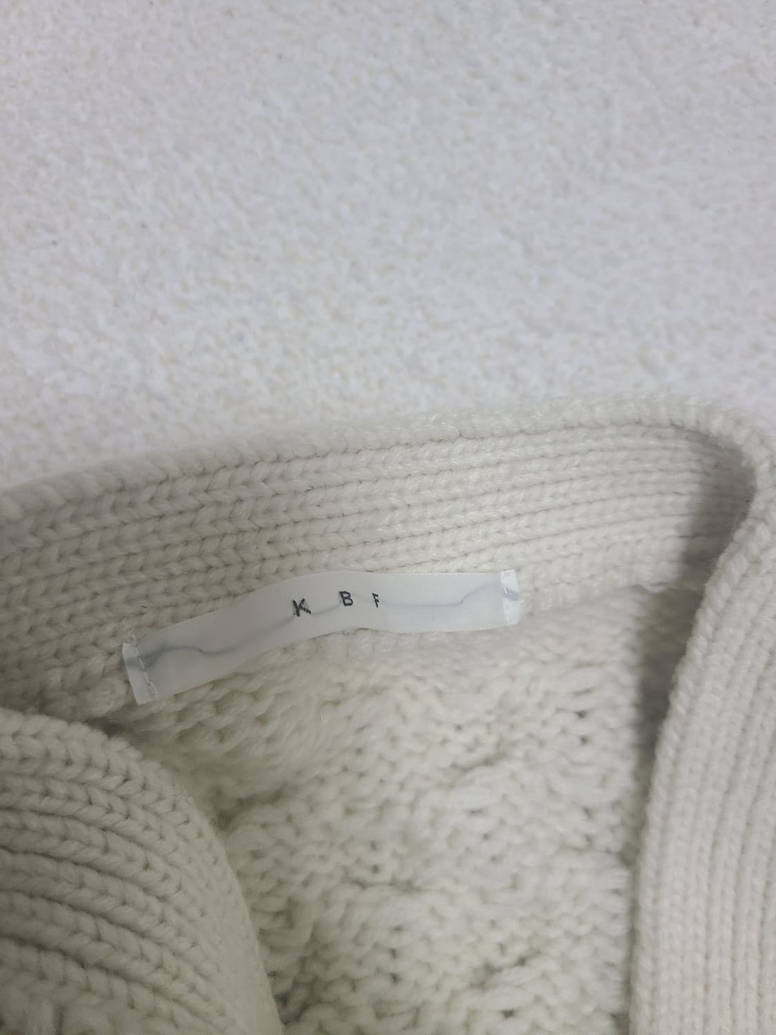 아이보리 두꺼운 가디건 상품이미지6