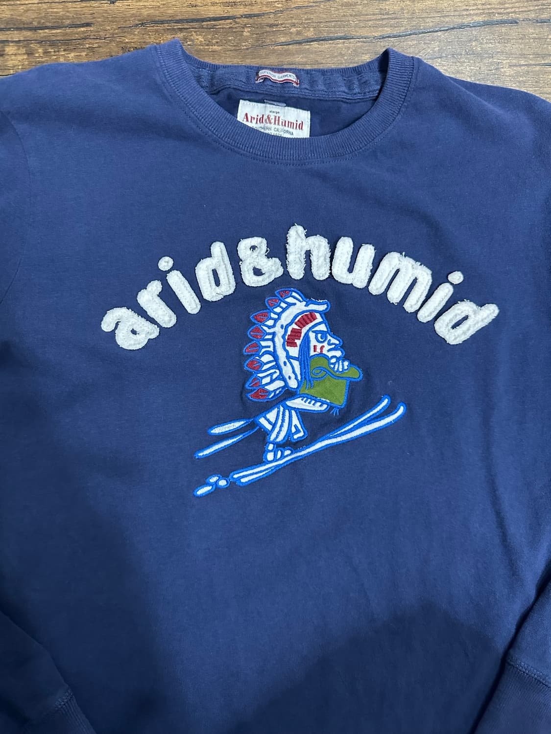 Arid&Humid 남색 긴팔 티셔츠 XL 상품이미지2