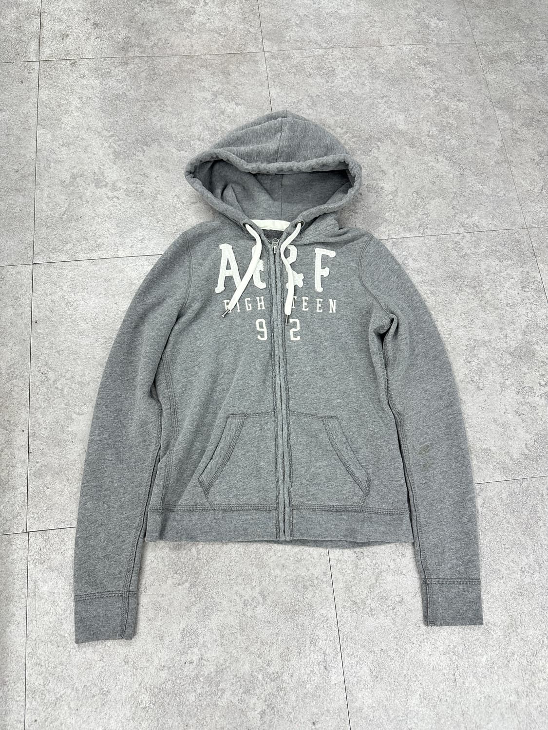 Abercrombie & Fitch hood zip up y2k gray 상품이미지1