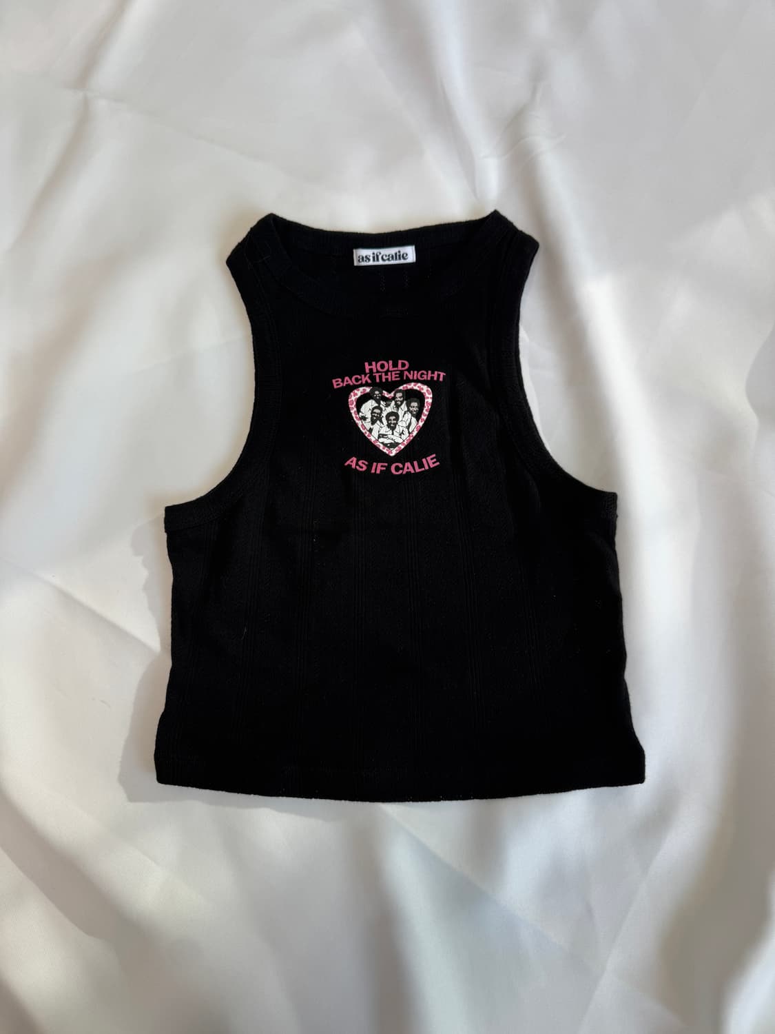 에즈이프캘리) 프린팅 크롭 나시 상품이미지2